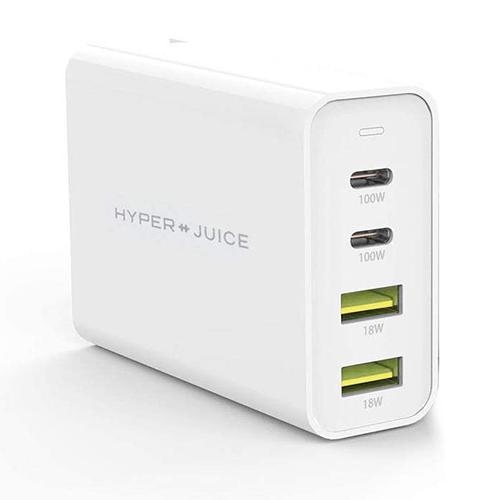 HyperJuice GaN 100W Dual USB-C/USB-A ACアダプタ HP-HJ-...