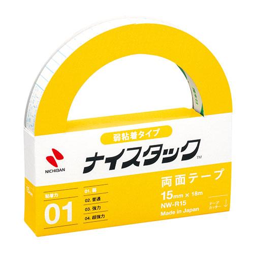 ニチバン ナイスタック 弱粘着タイプ 15mm×18m NB-NW-R15