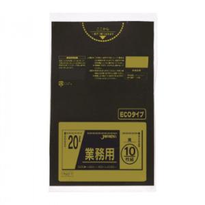 ジャパックス スタンダードポリ袋20L 黒 10枚×60冊 TM27｜shiningstore-next