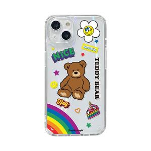 BOOGIE WOOGIE ブギウギ オーロラケース for iPhone 13 Teddy Bear BW21998i13｜shiningstore-next