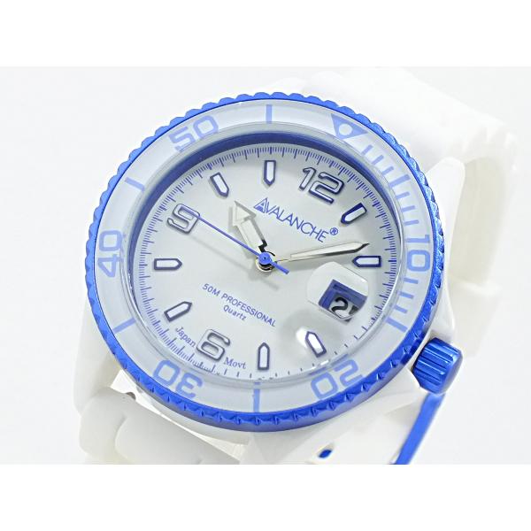 アバランチ AVALANCHE クオーツ 腕時計 AV-1016CER-BU ブルー ブルー