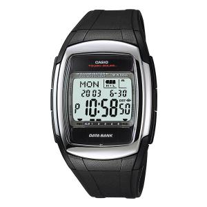 カシオ CASIO データバンク DATA BANK ソーラー 腕時計 DB-E30-1A ブラック ブラック｜shiningstore-next
