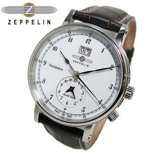 ツェッペリン ZEPPELIN ノルドスタン クオーツ メンズ 腕時計 7540-1 ホワイト｜shiningstore-next
