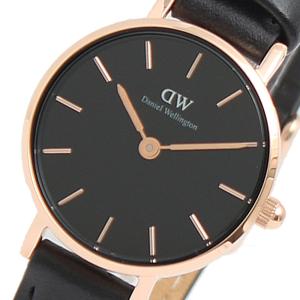 ダニエルウェリントン DANIEL WELLINGTON 腕時計 DW00100444 PETITE PRESSED SHEFFIELD 24mm レディース ブラック｜shiningstore-next