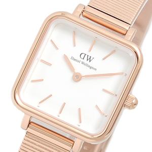 ダニエルウェリントン DANIEL WELLINGTON 腕時計 QUADRO STUDIO 22 DW00100517 クアドロ ホワイト ローズゴールド