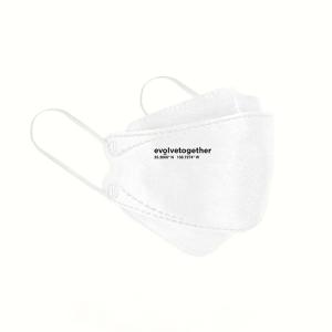 イヴォルブトゥギャザー evolvetogether マスク 5-WHITE メンズ レディース ホワイト 5枚セット｜shiningstore-next