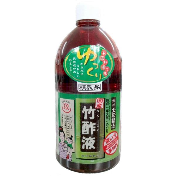 高級竹酢液1L透明ボトル入り × 12点