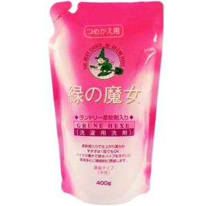 緑の魔女ランドリー柔軟剤入り詰替400G