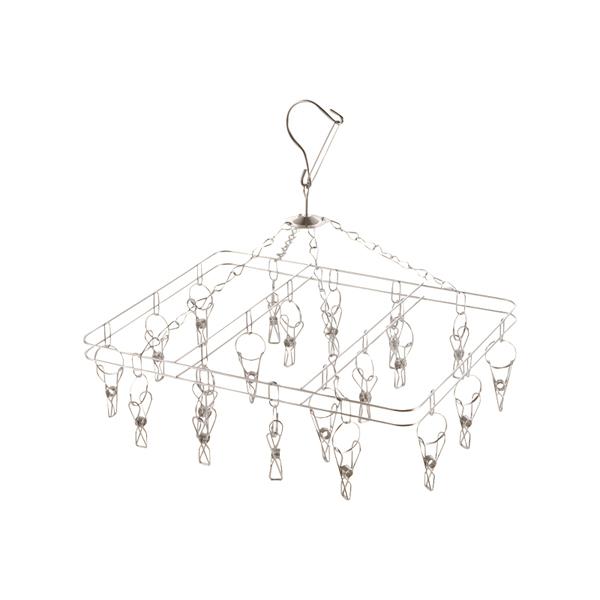 メタリア ステンレス製スクエアハンガー20ピンチ