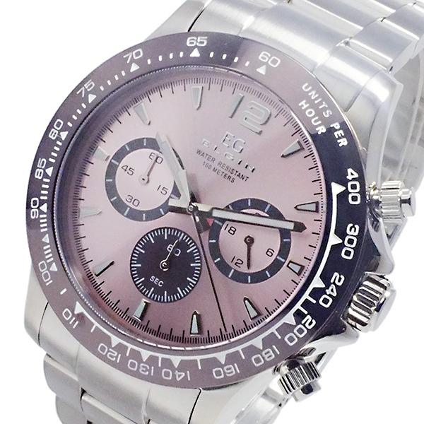 エルジン ELGIN クオーツ クロノ メンズ 腕時計 EG-002-P ピンク ピンク