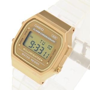 カシオ CASIO A168XESG-9A 腕時計 メンズ ゴールド クオーツ デジタル｜shiningstore-next