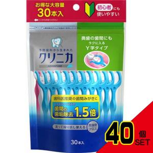 クリニカADデンタルフロスY字タイプ30本 × 40点｜shiningstore-next