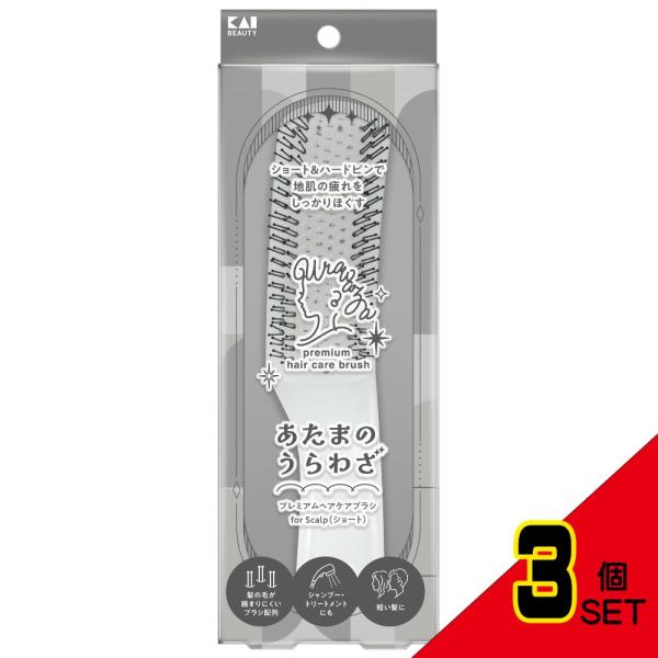 KQ1606あたまのうらわざプレミアムヘアケアブラシforScalp(ショート) × 3点