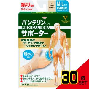 バンテリンコーワサポーター親ゆび専用ふつう~大きめサイズパールベージュ × 30点