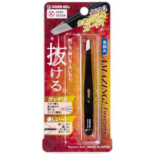 グリーンベル 驚きの毛抜き 斜めタイプ（ブラック）の商品画像