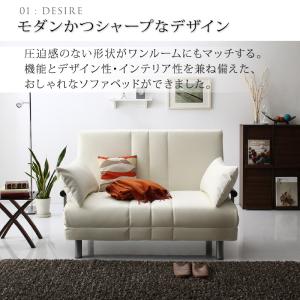 ソファーベッド 2人掛け コンパクト ソファベ...の詳細画像4