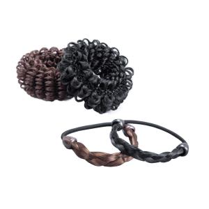 アレンジ簡単!ウィッグのヘアゴム4個組の商品画像