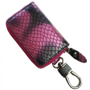 AWESOME(オーサム) スマートキーケース パイソンシリーズ ブラックピンク ASK-PS002