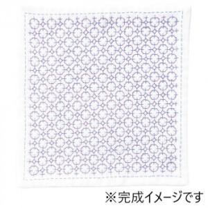 オリムパス 刺し子のハンカチ キット 紫陽花 HK-6