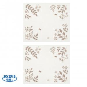 サンコー おくだけ吸着 洗面所の汚れ・黒ずみ防止シート カベ用 2枚入 リーフ KV-75