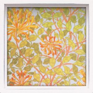 ユーパワー ロハス ミニアートフレーム ウィリアム モリス「すいかずら」 LA-01265