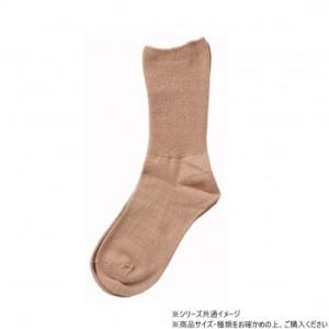 神戸生絲 コベス 婦人シルク混ふくらはぎ楽らくソックス22-25cm 3971 ベージュ