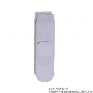 神戸生絲 コベス 婦人ゴム無しすべり止め(綿混)22-24cm 3334 グレー