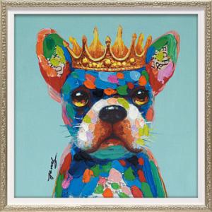 オイル ペイント アート Sサイズ ブルー キング OP-07083