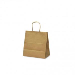 自動紐手提袋 T-5W 茶無地 1628 50枚