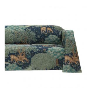 川島織物セルコン Morris Design Studio ザ・ブルック マルチカバー 200cm×260cm HV1749S DB ダークブルー