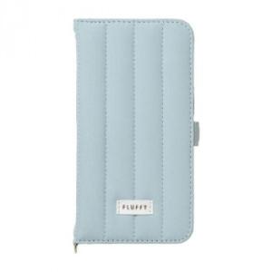 FLUFFY iPhone17手帳型ケース ペールブルー
