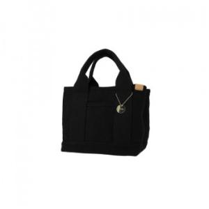 DOT＆STRIPE キャンバス仕切りミニトート 019 ブラック DS-13959