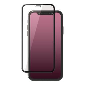 エレコム iPhone 11 フルカバーガラスフィルム フレーム付 ブラック PM-A19CFLGFRBK｜shiningstore