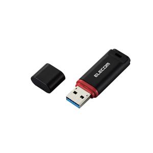 エレコム USBメモリー USB3.2(Gen1)対応 キャップ式 データ復旧サービス付 32GB ブラック MF-DRU3032GBKR｜shiningstore