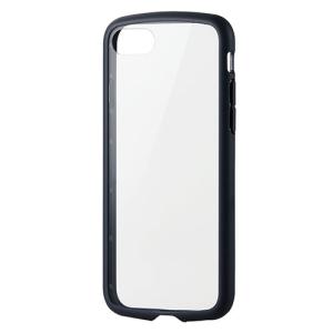 エレコム iPhone SE 第3世代 TOUGH SLIM LITE フレームカラー 背面ガラス PM-A22STSLFCGBK｜shiningstore