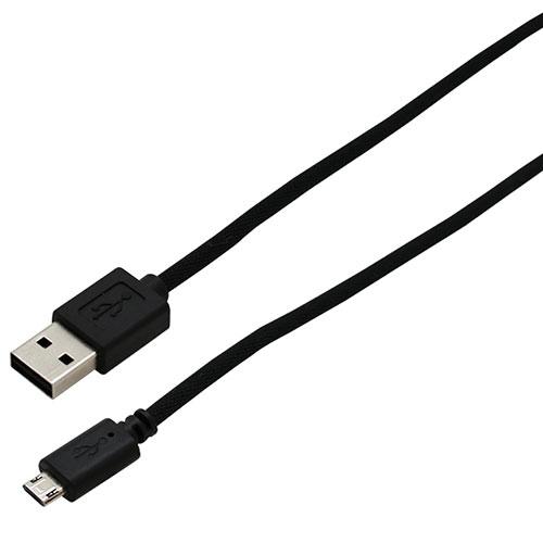 wantobe 両面コネクタmicroUSBケーブル 3.0m BK WCMRMC300BK