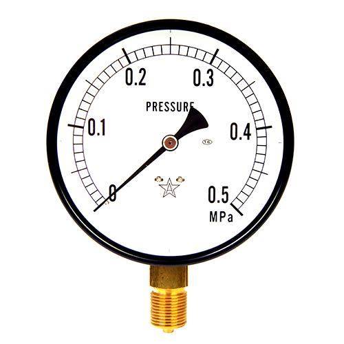 汎用圧力計A100・G3/8 右下精器 エアーツール 圧力計・機器 S-41・0.5MPA