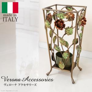 傘立て 傘たて ローズ 装飾 バラ 薔薇 アイアン製 花 植物 ツタ