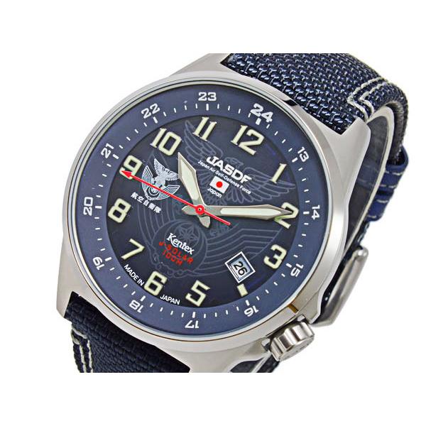 ケンテックス KENTEX JSDFソーラースタンダード メンズ 腕時計 S715M-02 ブルー ...