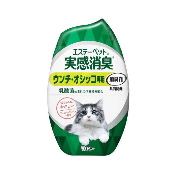 エステーペット実感消臭置き型猫用フレッシュグリーンの香り × 18点
