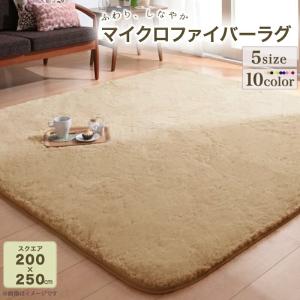 ラグ ラビットファータッチマイクロファイバーラグ 長方形 200×250cm