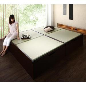 お客様組立 くつろぎの和空間をつくる日本製大容量収納ガス圧式跳ね上げ畳ベッド 涼香 リョウカ 国産畳...