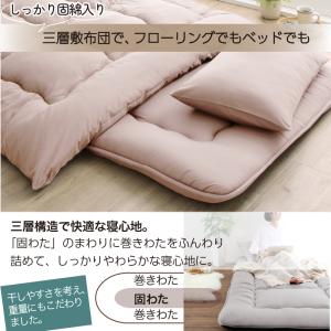 布団セット 布団一式 シングル 固綿入り 洗え...の詳細画像5