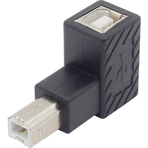 オーディオファン BタイプUSB アングルアダプタ 配線スッキリ 方向変換 コネクタ USB2.0 ...