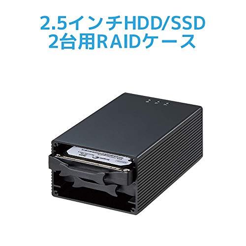 USB3.2 Gen2 RAIDケース(2.5インチHDD/SSD 2台用・10Gbps対応) RS...