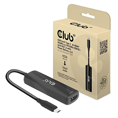 Club 3D USB Gen2 Type C to HDMI 8K60Hz or 4K120Hz ...