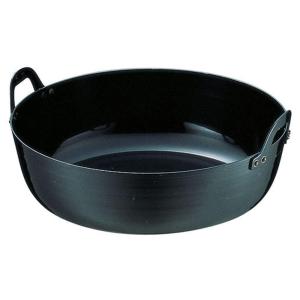 岩鋳(Iwachu) 天ぷら鍋 黒 内径24cm 南部鉄器 天ぷら鍋平底25 25101