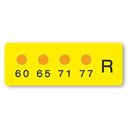 ヒートラベル ミニサイズ4点表示ラベル MN-R