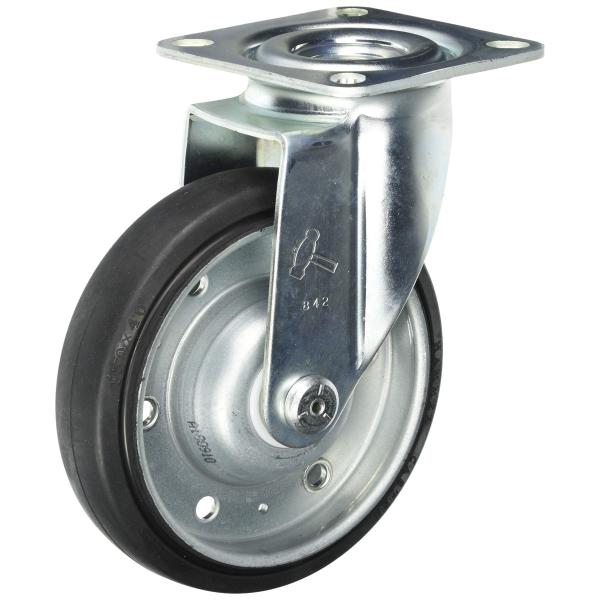 ハンマーキャスター(Hammer Caster) 軽量キャスター 旋回式ゴム車輪 150mm 420...