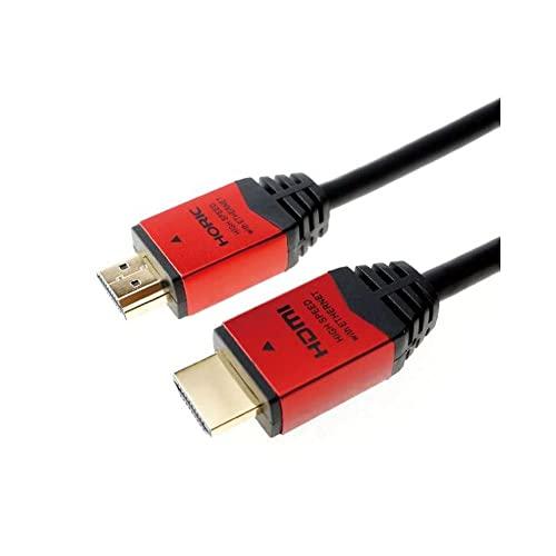 ホーリック HDMIケーブル 1.5m 4K/60p 18Gbps HDR HDMI 2.0 レッド...